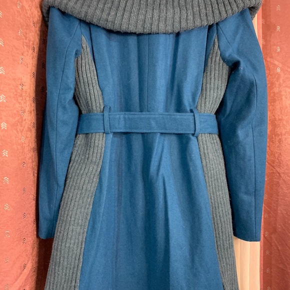 Anthropologie Blue Trench Coat - Picture 2 of 9